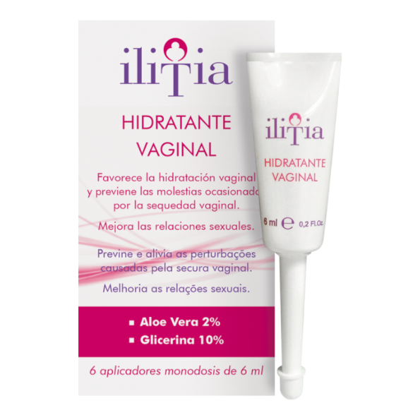 Gel hidratante vaginal en monodosis Ilitia con Aloe Vera para la sequedad íntima.